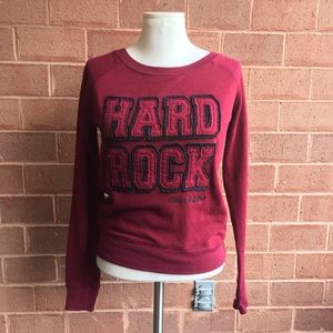 Hard Rock Cafe Philadelphia Burgundy Sweatshirt